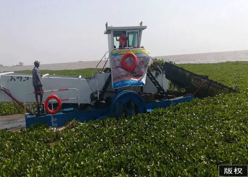 Water Hyacinth Harvesting Boat