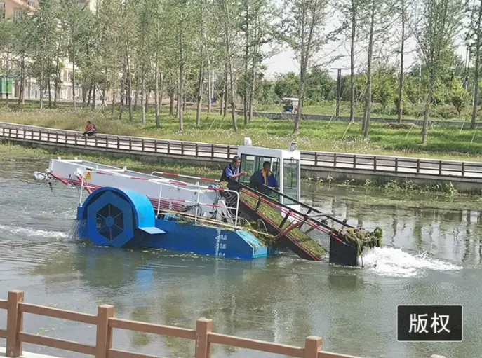 Small Fully Automatic Weed Harvester