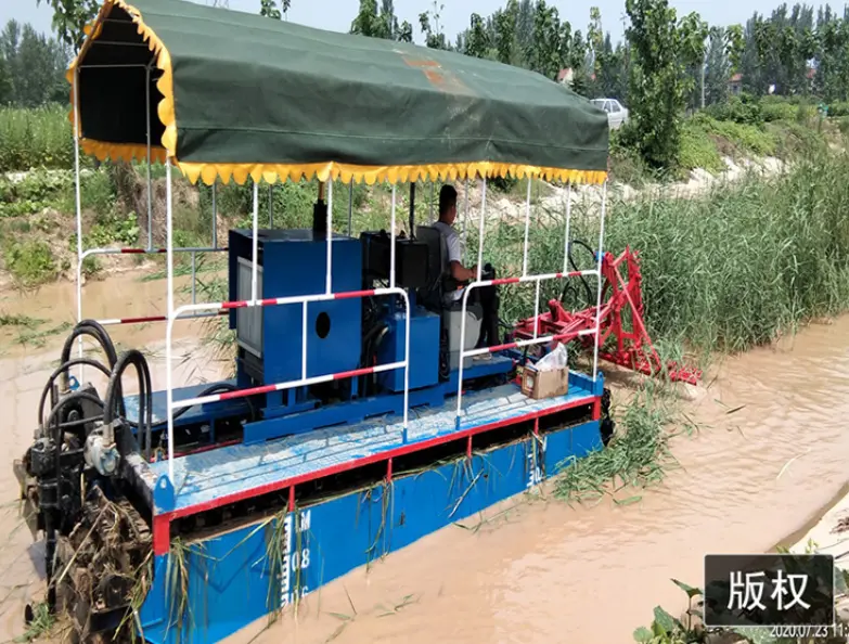 Amphibious Reed Harvesting Ship