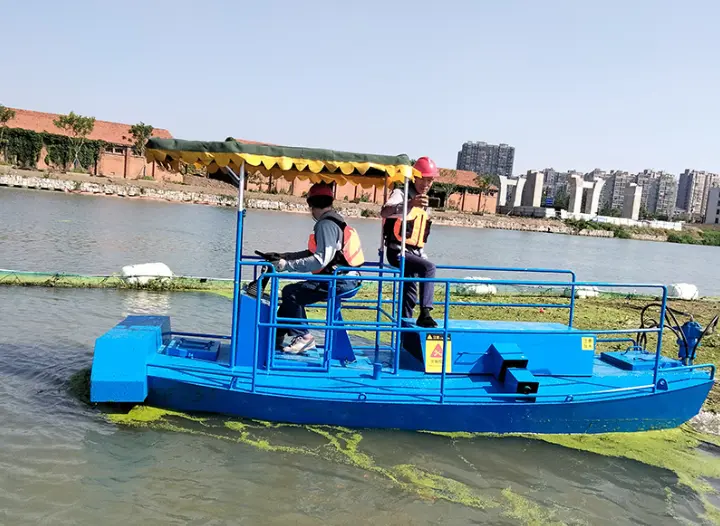 Floating Water Lily Harvesting Boat