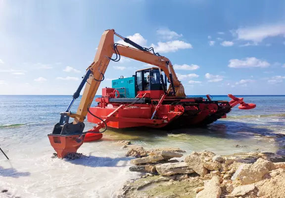 Amphibious Excavator